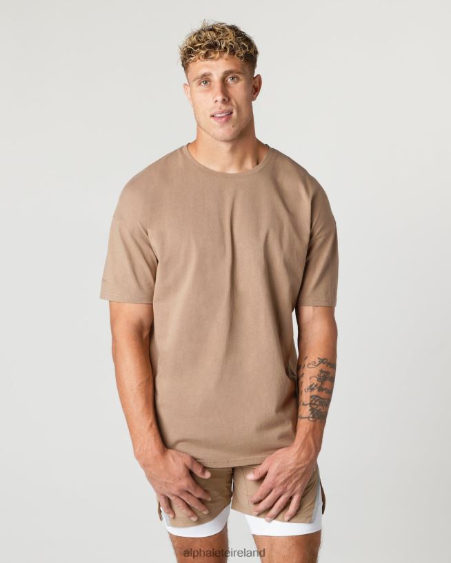 Clothing IE Alphalete Men Heavy Cotton Core Tee Chai Brown 2L4400548