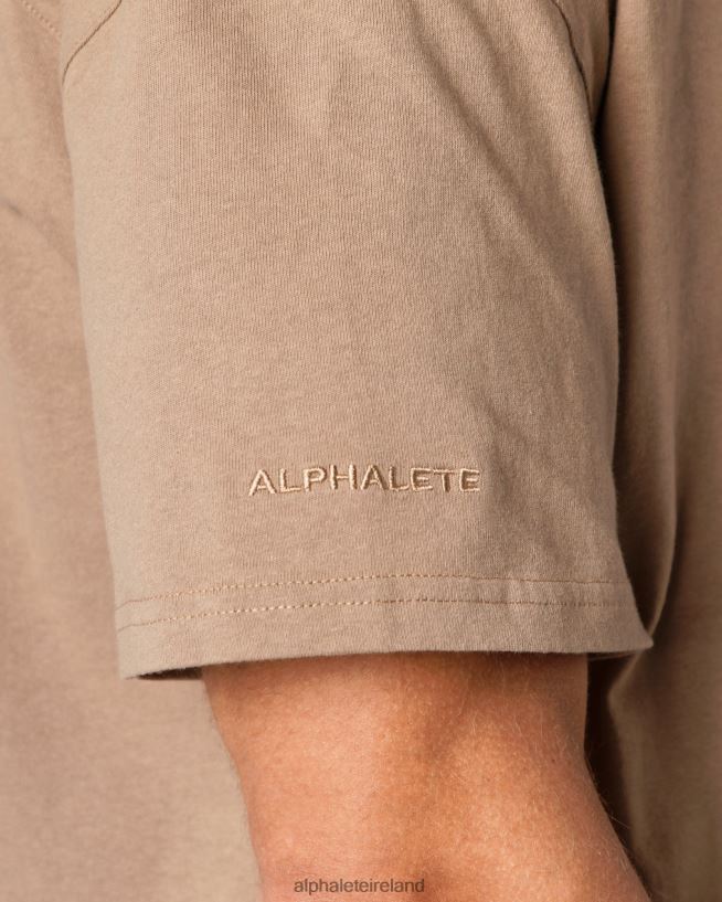 Clothing IE Alphalete Men Heavy Cotton Core Tee Chai Brown 2L4400548