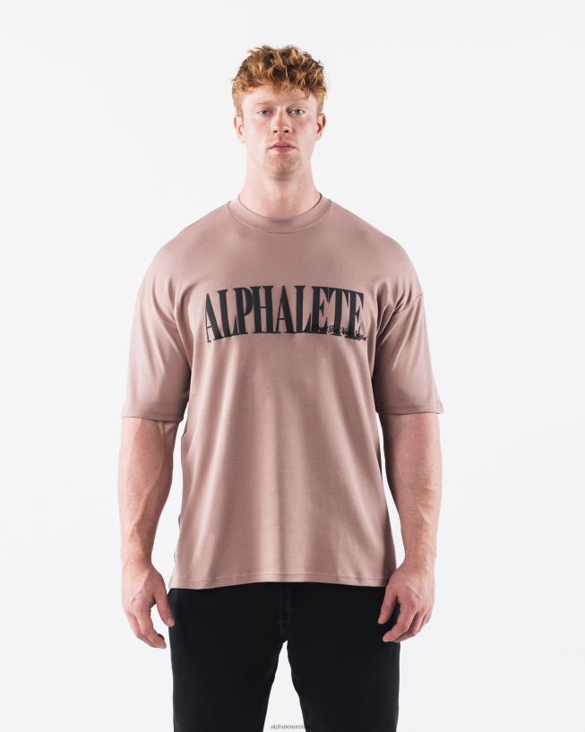 Clothing IE Alphalete Men Republic Tee Antler Brown 2L4400504