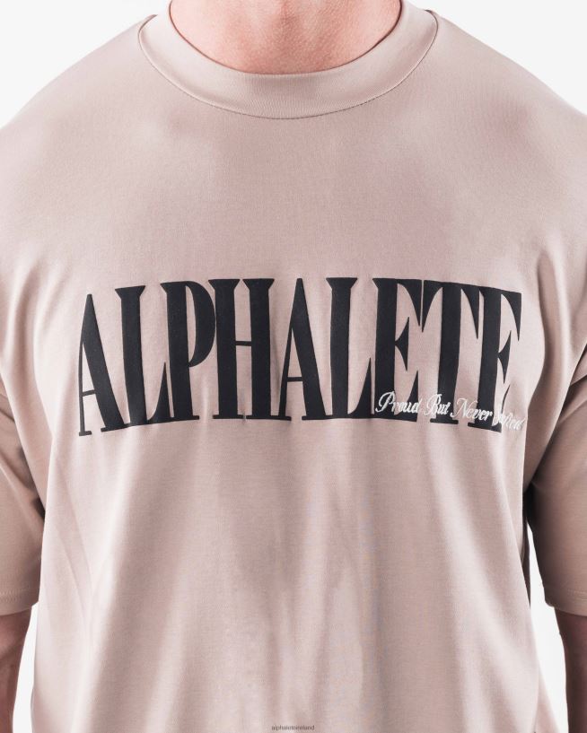 Clothing IE Alphalete Men Republic Tee Atmosphere Brown 2L4400503