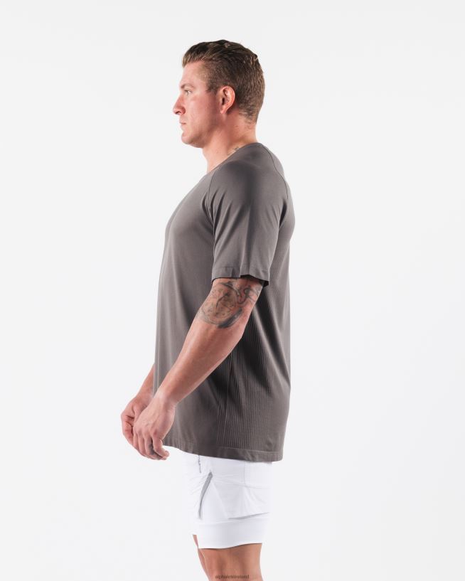 Clothing IE Alphalete Men Wolf Head Airtech Tee Dusty Concrete Grey 2L4400518