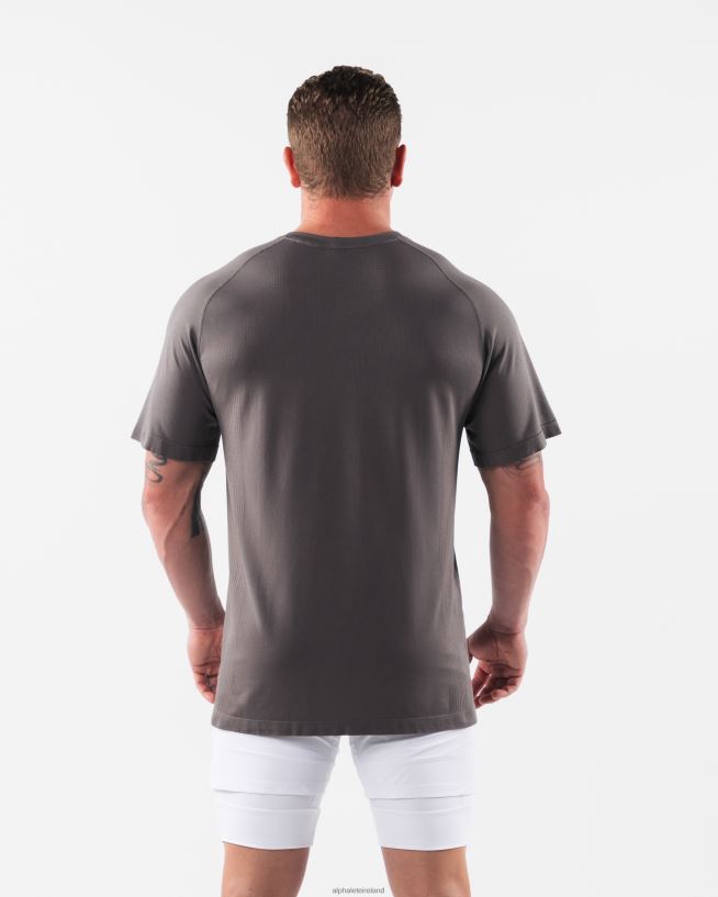 Clothing IE Alphalete Men Wolf Head Airtech Tee Dusty Concrete Grey 2L4400518