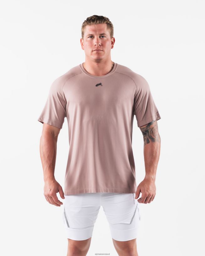 Clothing IE Alphalete Men Wolf Head Airtech Tee Porcelain Brown 2L4400514