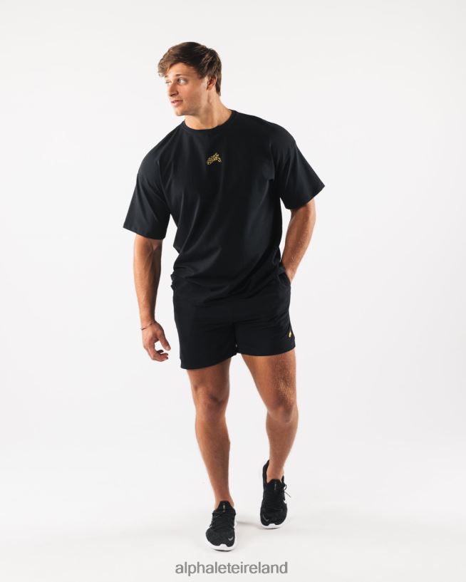 Clothing IE Alphalete Men Wolf Head Paisley Print Tee Black 2L4400531