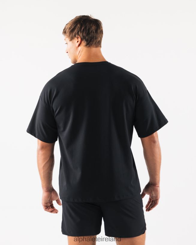 Clothing IE Alphalete Men Wolf Head Paisley Print Tee Black 2L4400531