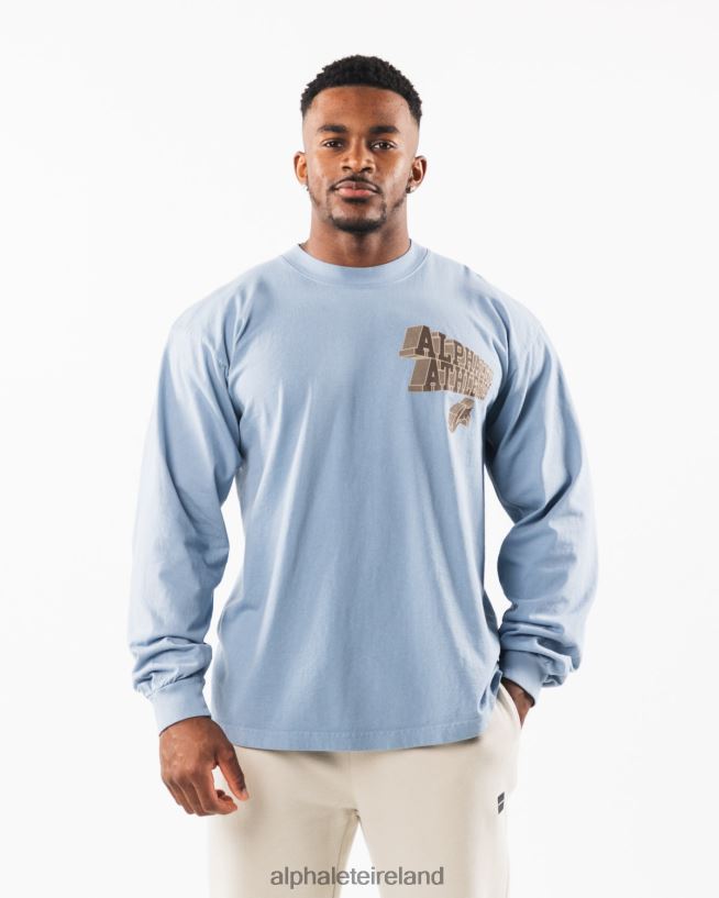 Clothing IE Alphalete Unisex Dimensional Tee Sky Blue 2L4400546