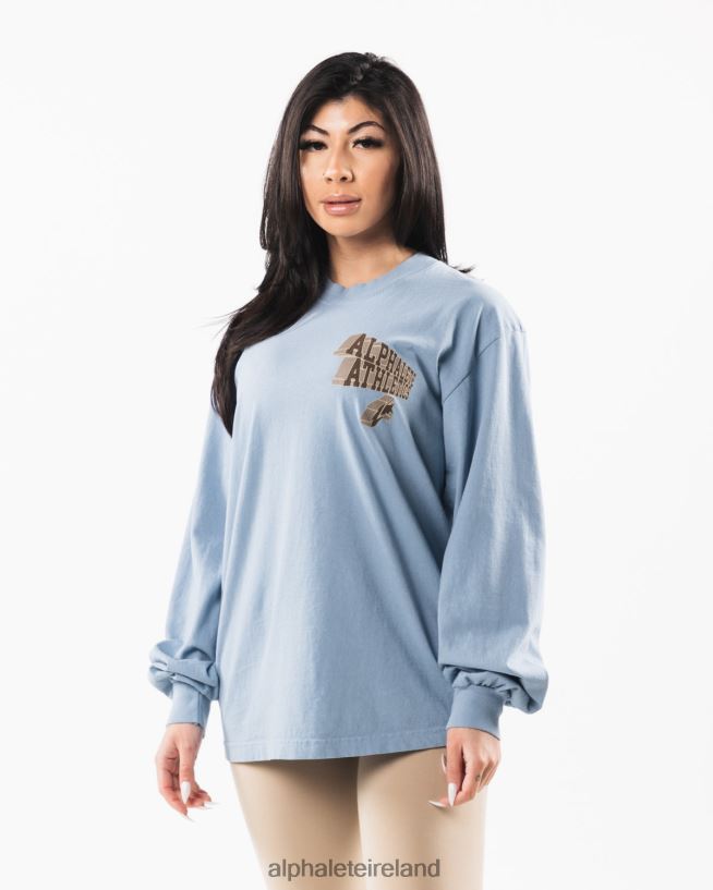 Clothing IE Alphalete Unisex Dimensional Tee Sky Blue 2L4400546