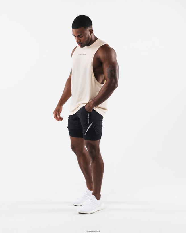 Clothing IE Alphalete Men AA Airtech Cutoff Beige Brown 2L4400571