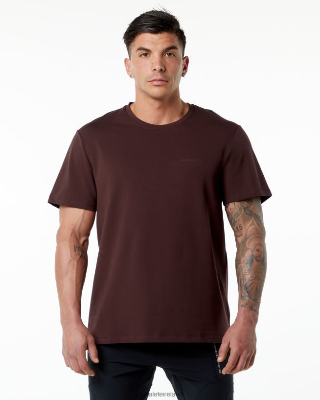 Clothing IE Alphalete Men Classic Tee Burgundy Red 2L4400554