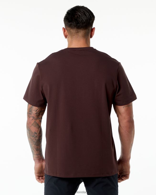 Clothing IE Alphalete Men Classic Tee Burgundy Red 2L4400554