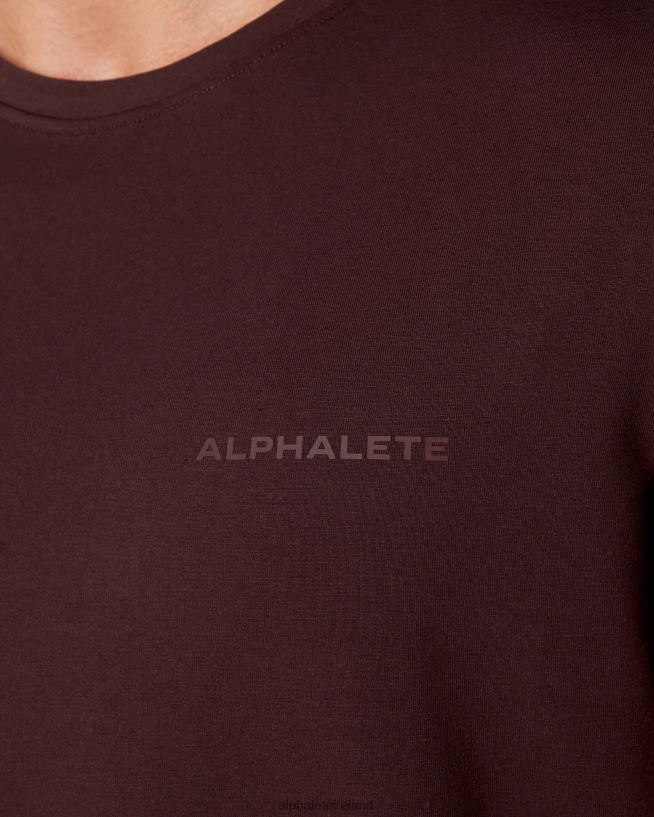 Clothing IE Alphalete Men Classic Tee Burgundy Red 2L4400554