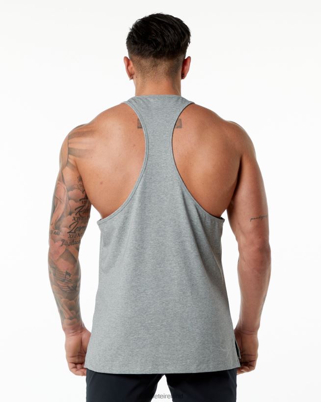 Clothing IE Alphalete Men Emblem Stringer Heather Grey 2L4400601