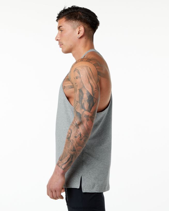 Clothing IE Alphalete Men Emblem Stringer Heather Grey 2L4400601