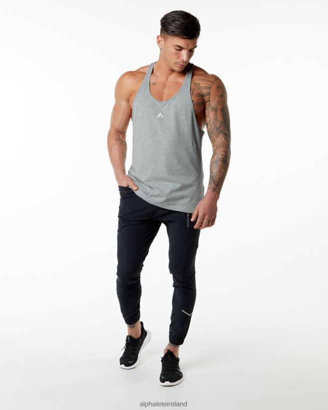 Clothing IE Alphalete Men Emblem Stringer Heather Grey 2L4400601