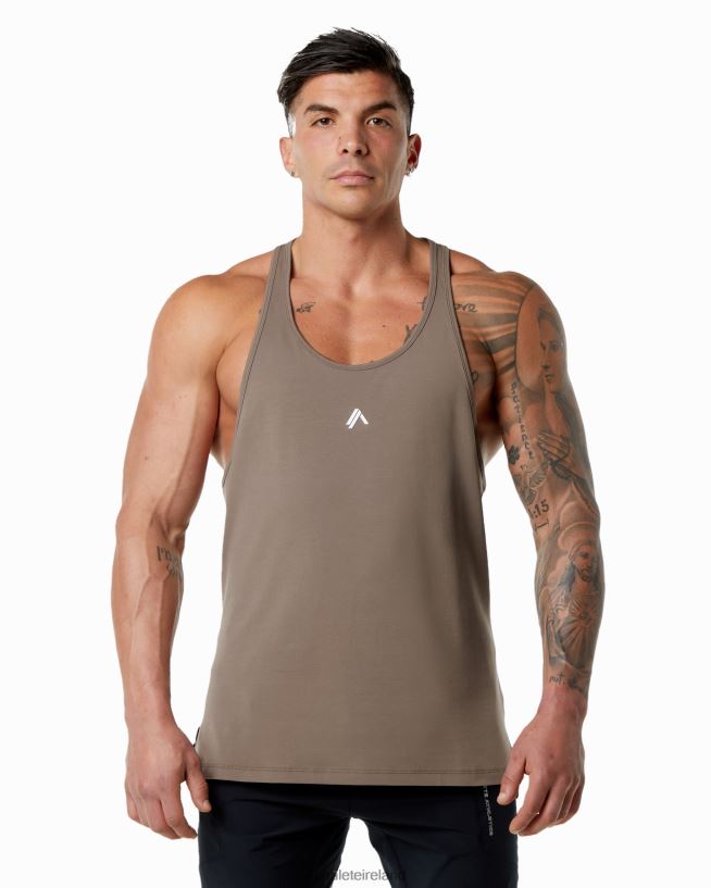 Clothing IE Alphalete Men Emblem Stringer Mocha Brown 2L4400602