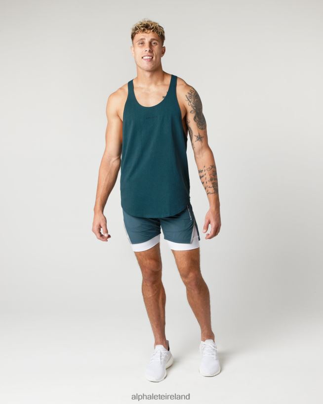 Clothing IE Alphalete Men Heavy Cotton Core Stringer Midnight Blue 2L4400598