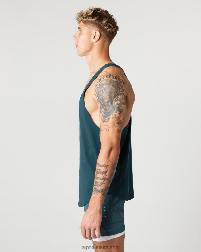 Clothing IE Alphalete Men Heavy Cotton Core Stringer Midnight Blue 2L4400598