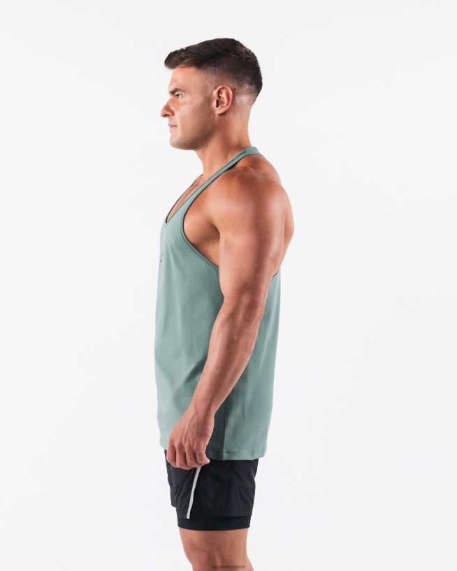Clothing IE Alphalete Men Wolf Head Stringer Sage Green 2L4400561