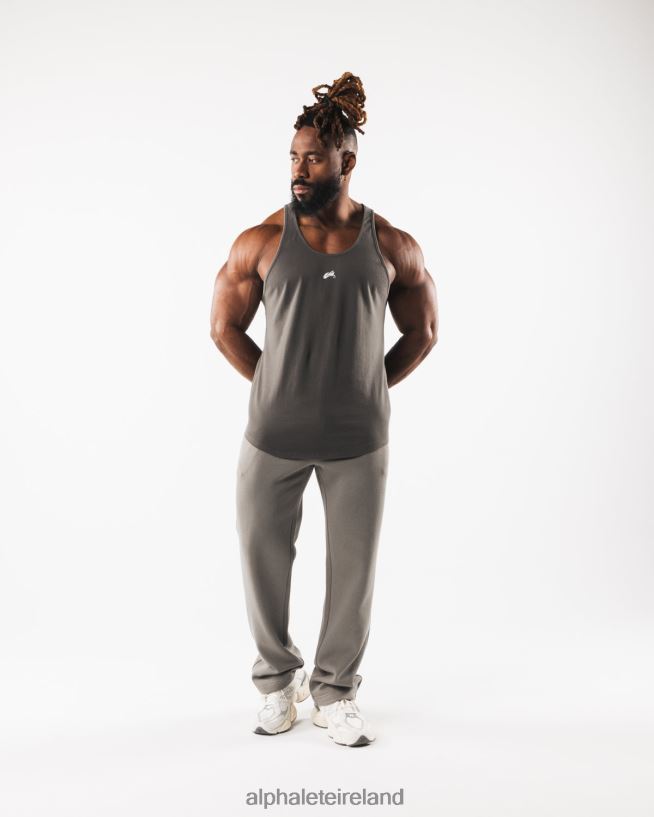 Clothing IE Alphalete Men Wolf Head Tank Pewter Brown 2L4400568