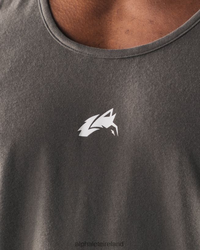 Clothing IE Alphalete Men Wolf Head Tank Pewter Brown 2L4400568