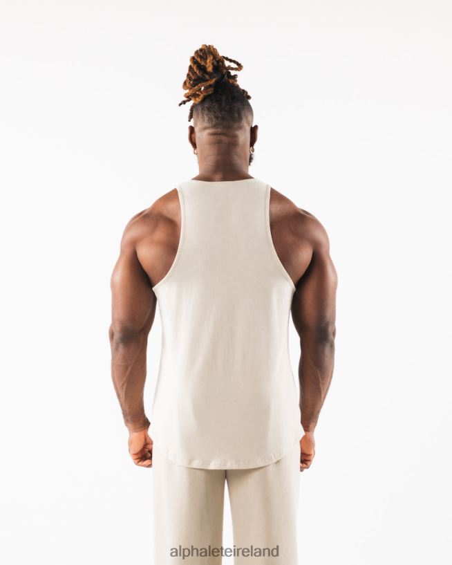 Clothing IE Alphalete Men Wolf Head Tank Sea Salt Brown 2L4400564