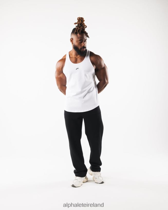 Clothing IE Alphalete Men Wolf Head Tank White/Pewter 2L4400563