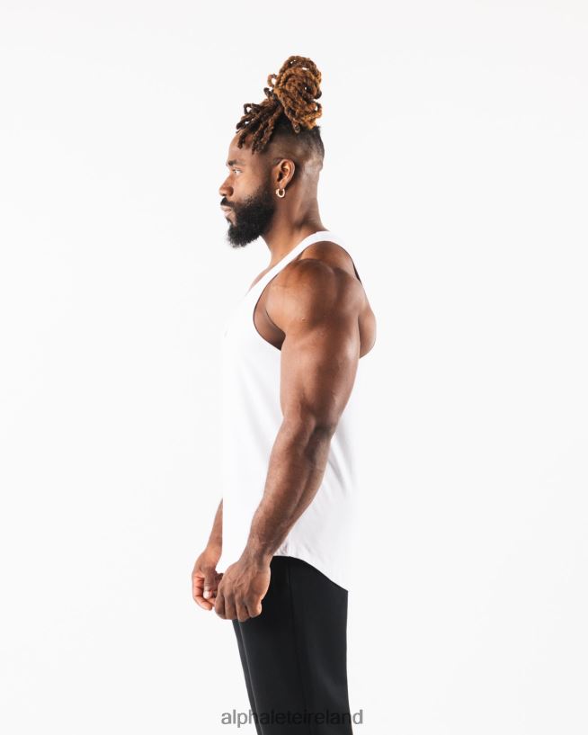 Clothing IE Alphalete Men Wolf Head Tank White/Pewter 2L4400563