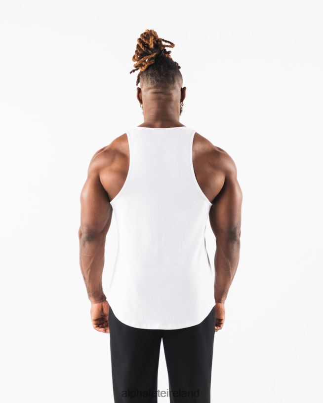 Clothing IE Alphalete Men Wolf Head Tank White/Pewter 2L4400563