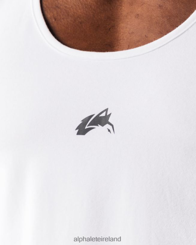 Clothing IE Alphalete Men Wolf Head Tank White/Pewter 2L4400563