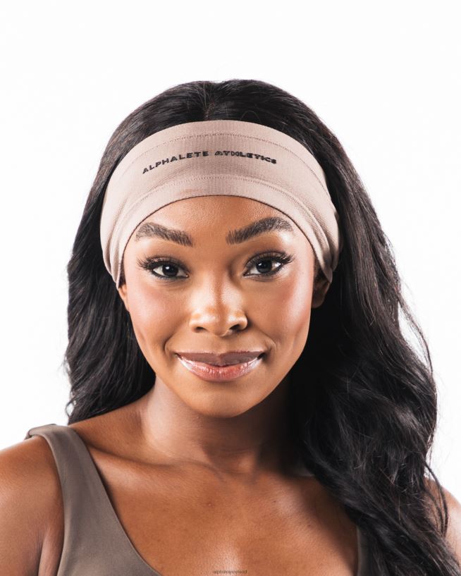 Clothing IE Alphalete Unisex AA Airtech Headband Creamy Beige Brown 2L4400477