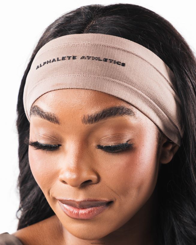 Clothing IE Alphalete Unisex AA Airtech Headband Creamy Beige Brown 2L4400477