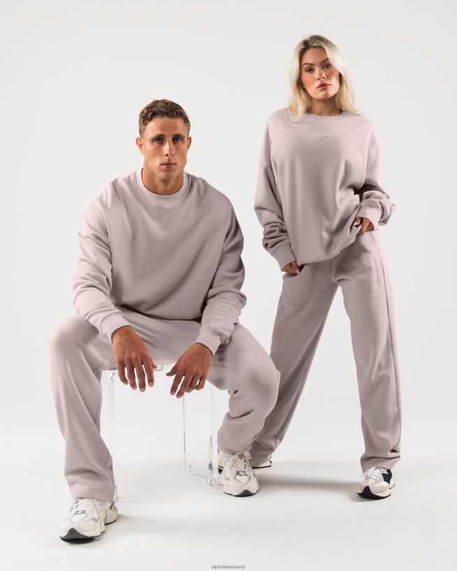 Clothing IE Alphalete Unisex Origin Crewneck Rose Water Pink 2L4400265