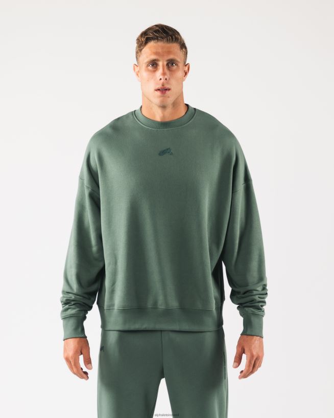 Clothing IE Alphalete Unisex Origin Crewneck Serene Green 2L4400267