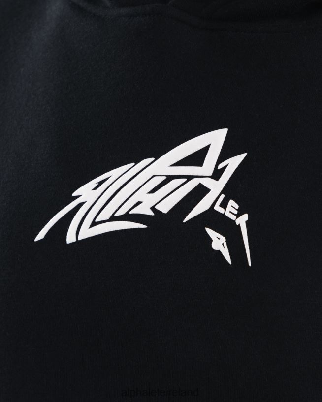 Clothing IE Alphalete Unisex Stencil Hoodie Black 2L4400272