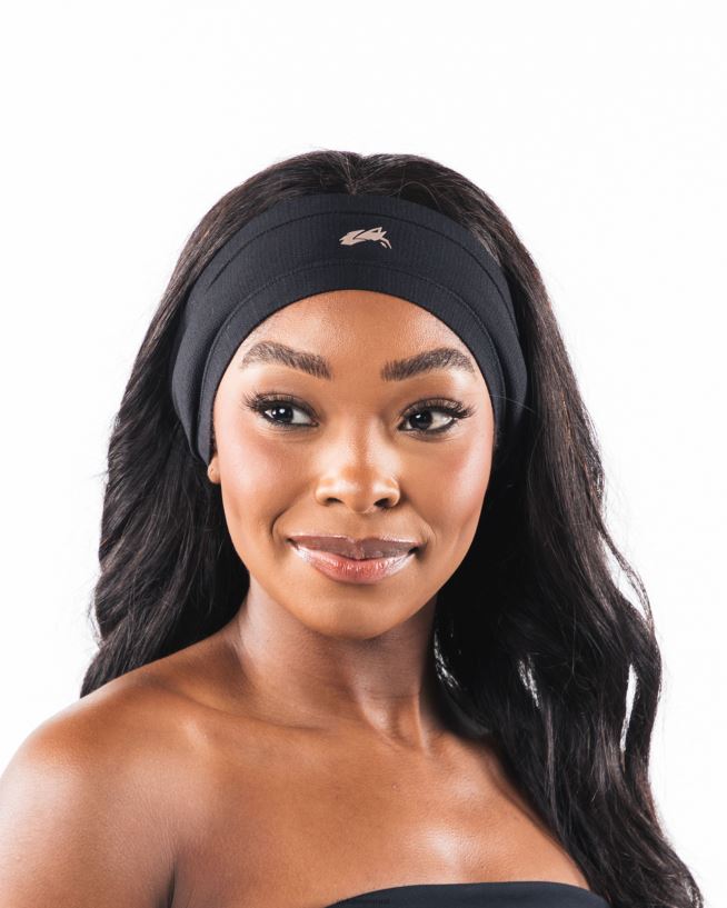Clothing IE Alphalete Unisex Wolf Head Airtech Headband Black 2L4400475