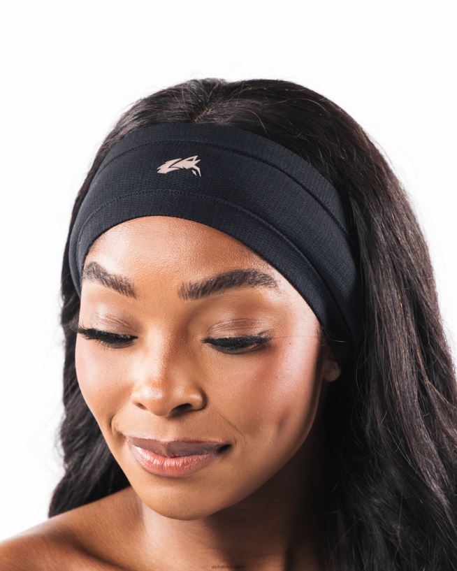 Clothing IE Alphalete Unisex Wolf Head Airtech Headband Black 2L4400475