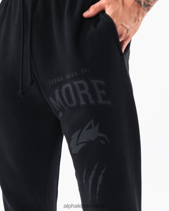 Clothing IE Alphalete Unisex Earth Dye Graphic Jogger Black 2L4400459