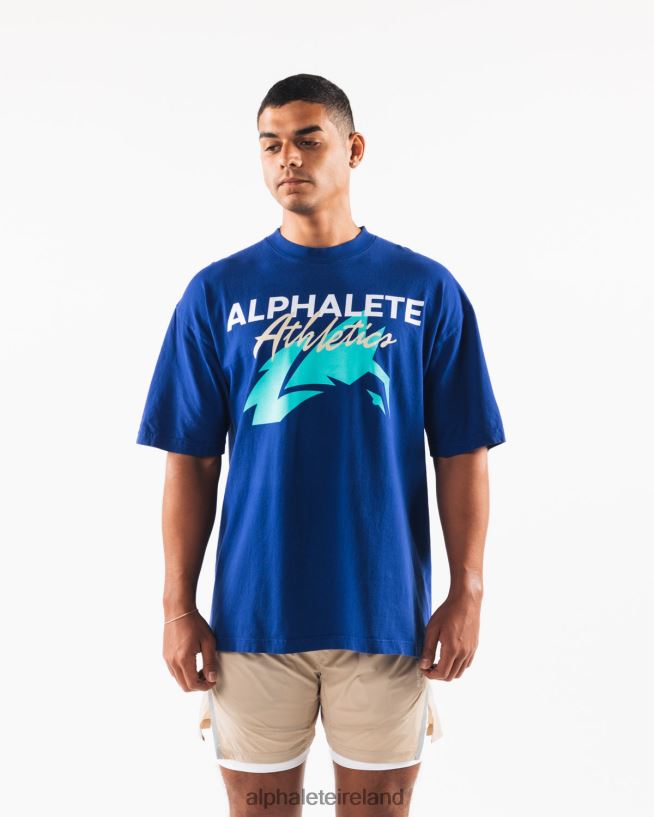 Clothing IE Alphalete Unisex AA Beach Tee Royal Blue 2L4400220