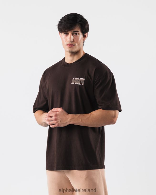 Clothing IE Alphalete Unisex Cryptic Tee Chocolate Brown 2L4400215
