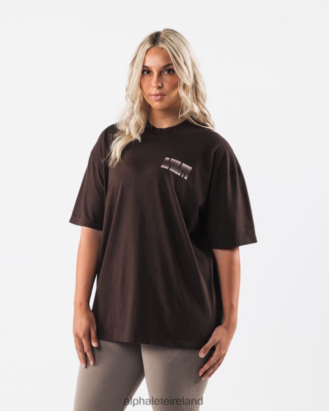 Clothing IE Alphalete Unisex Cryptic Tee Chocolate Brown 2L4400215