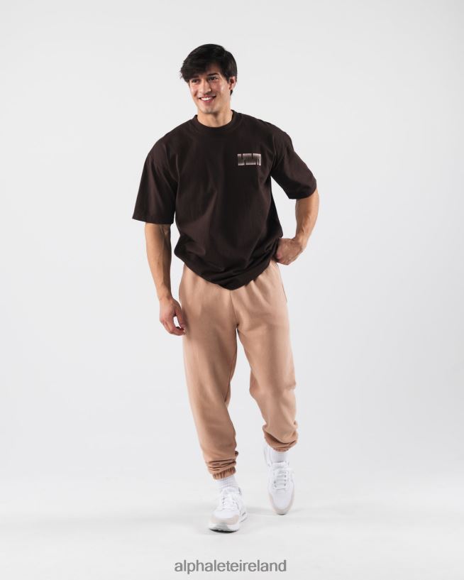 Clothing IE Alphalete Unisex Cryptic Tee Chocolate Brown 2L4400215