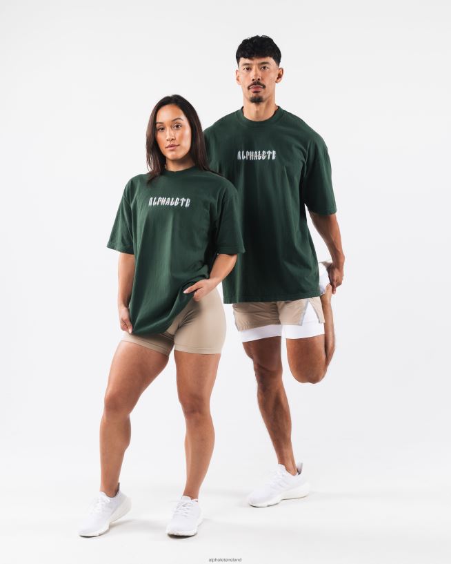 Clothing IE Alphalete Unisex Ghost Tee Ivy Green 2L4400179