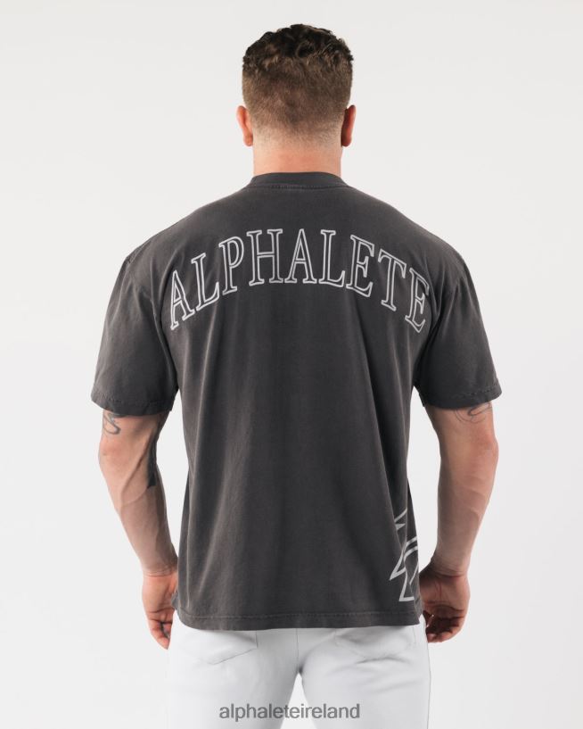 Clothing IE Alphalete Unisex Giant Wolf Head Tee Vintage Black 2L4400226