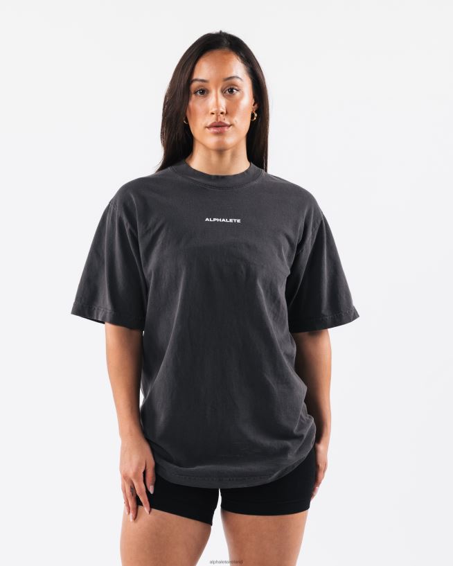 Clothing IE Alphalete Unisex Heritage Tee Vintage Black 2L4400182