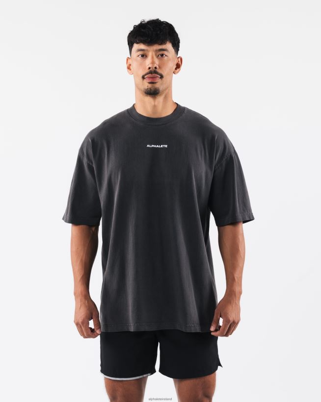 Clothing IE Alphalete Unisex Heritage Tee Vintage Black 2L4400182
