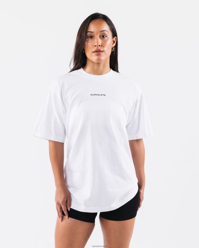 Clothing IE Alphalete Unisex Heritage Tee White 2L4400181