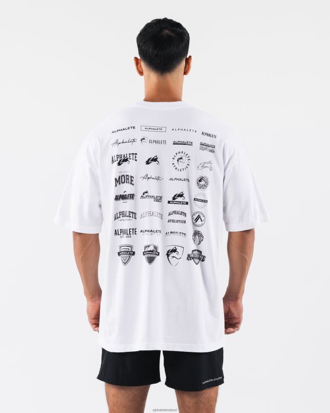 Clothing IE Alphalete Unisex Heritage Tee White 2L4400181