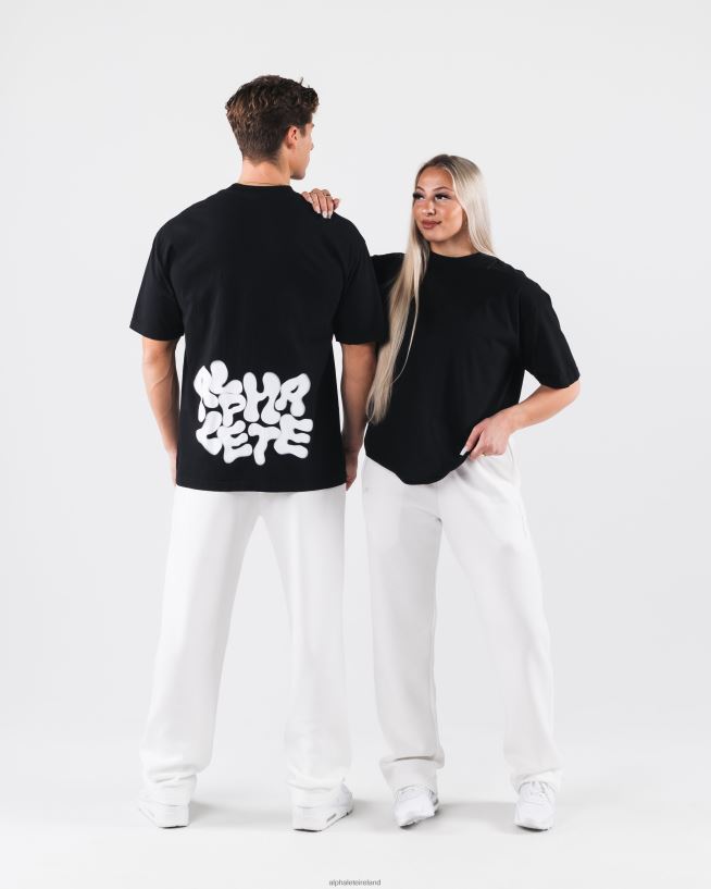 Clothing IE Alphalete Unisex Radial Blur Tee Black 2L4400196