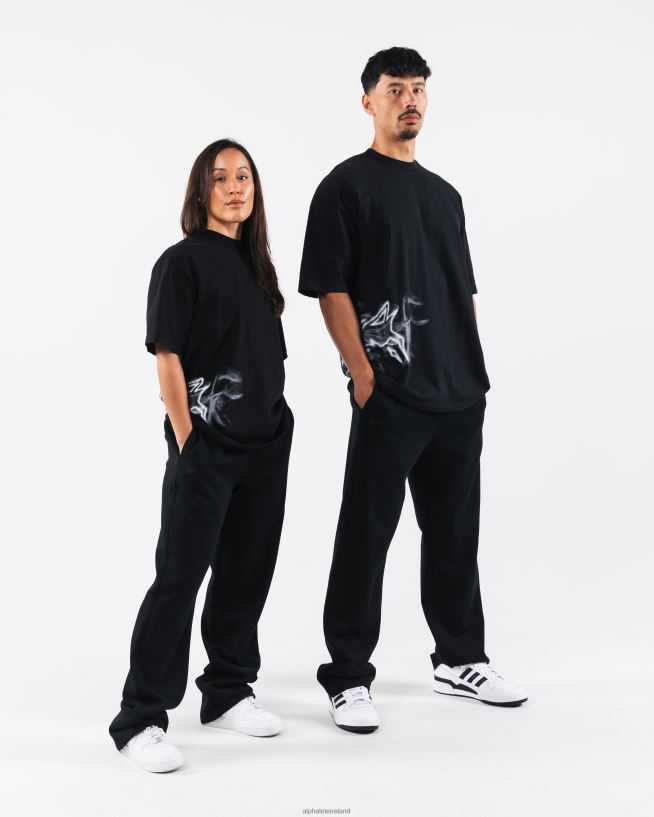 Clothing IE Alphalete Unisex Smoke Tee Black 2L4400185