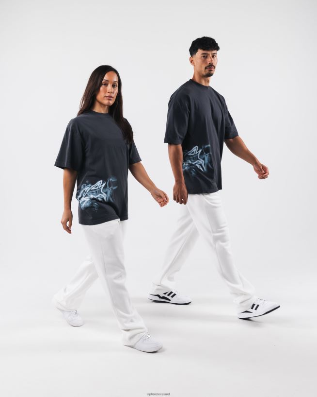 Clothing IE Alphalete Unisex Smoke Tee Dolphin Blue 2L4400184